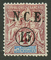 NOUVELLE CALEDONIE : ERREUR 15 S/ 4c NON EMIS (n°55c) Neuf *. Cote 750€. Signé BRUN. RARE Et Superbe. - Autres & Non Classés