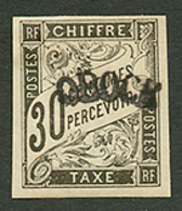 OBOCK : TAXE 30c(n°3) Neuf *. Cote 500€. Signé GILBERT (1928) + SCHELLER. Superbe. - Autres & Non Classés