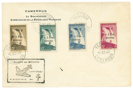 1940 Série SPITFIRE N°236 à N°239 Obl. YAOUNDE CAMEROUN Sur Enveloppe. Cote Des Timbres Détachés = 450€. Superbe. - Altri & Non Classificati