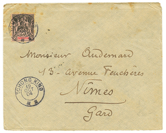 1904 INDOCHINE 25c Obl. TCHONG KING Via HAN-KEOU CHINE Sur Enveloppe Pour La FRANCE. Superbe. - Autres & Non Classés