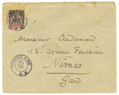 1904 INDOCHINE 25c Obl. TCHONG KING Via HAN-KEOU CHINE Sur Enveloppe Pour La FRANCE. Superbe. - Sonstige & Ohne Zuordnung