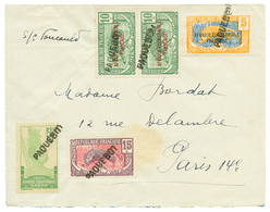 1934 5c + 10c(x3) + 15c Obl. PAQUEBOT Pour PARIS. TTB. - Autres & Non Classés