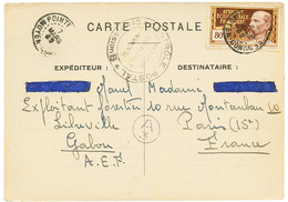 1942 CARTE INTERZONES A.E.F Avec 80c Obl. MOYEN CONGO Pour PARIS. TB. - Otros & Sin Clasificación