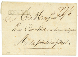 1809 Cachet Encadré BASSE-TERRE (Jamet N°4) Sur Lettre Pour POINTE A PITRE. TB. - Autres & Non Classés