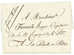 3éme Occupation ANGLAISE : 1815 (7 Mars) "SERVICE MILITAIRE" Manuscrit Sur Lettre Avec Entête Imprimé Pour Un Militaire  - Autres & Non Classés