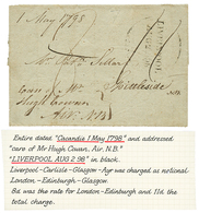 "GUINEE - PRECURSEUR" : 1798Cachet LIVERPOOL Sur Lettre Avec Texte Daté "CACANDIE 1 Mai 1798" + Mention D' Achemineur "C - Sonstige & Ohne Zuordnung