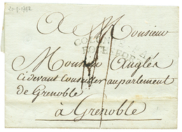 1792 COLONIE PAR ROCHEFORT Sur Lettre Avec Texte De CAYENNE Pour GRENOBLE. Rare à Cette Date. TB. - Sonstige & Ohne Zuordnung