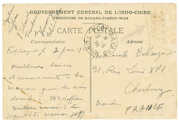 FORT BAYARD TONKIN : 1926 KOUAN G TCHEOU 4c Obl. Cachet Trés Rare FORT BAYARD TONKIN Sur Carte Pour La FRANCE. TB. - Otros & Sin Clasificación