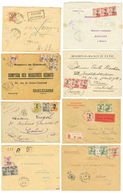 TONKIN - PETITES VALEURS : 1924/32 Lot De 37 Lettres (CHARGES, RECOM., AVIS RECEPTION, TAXES , Petits Bureaux , Tarifs,  - Autres & Non Classés