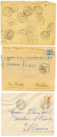TONKIN : 1920/23 Lot De 3 Lettres Avec Nombreuses Réexpéditions. TB. - Otros & Sin Clasificación