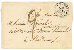 1837 Grand Cachet ST PIERRE * MARTINIQUE * + PAYS D' OUTREMER Sur Lettre Pour BORDEAUX. TTB. - Otros & Sin Clasificación