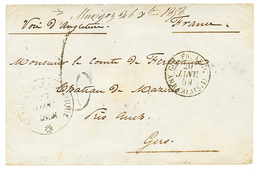"MARIGOT" : 1858 Marque Manuscrite "MARIGOT 26 Xbre 1858" + Taxe 6 Sur Env. Pour La FRANCE. RARE. TTB. - Andere & Zonder Classificatie