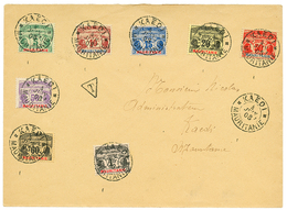 1908 Timbres-TAXES MAURITANIE 5c à 1F Obl. KAEDI Sur Enveloppe Taxée. Superbe. - Andere & Zonder Classificatie