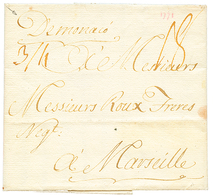 1771 "DE MONACO" Manuscrit Sur Lettre Avec Texte De PORT MAURICE Pour MARSEILLE. Superbe. - Andere & Zonder Classificatie