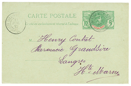 HAUT SENEGAL ET NIGER : 1912 Entier 5c FAIDHERBE Obl. FADA-N-GOURMA Pour La FRANCE. TB. - Autres & Non Classés