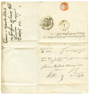 1848 BELGRAD/3.AUG On Entire Letter From PRIZEN To PEST. Disinfected Cachet On Reverse. Superb. - Oostenrijkse Levant