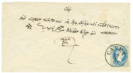 "CANEA" : 1881 10 SOLDI Canc. CANEA On Envelope. Verso, CONSTANTINOPEL LLOYD. Superb. - Oostenrijkse Levant