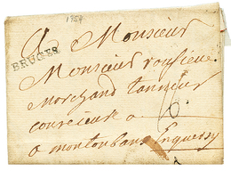 1754 BRUGES On Entire Letter To FRANCE. Scarce. Superb. - Sonstige & Ohne Zuordnung