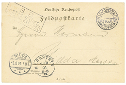 1901 KD.FELDPOSTSTATION TAKU SÜD-FORT On Military Card. Very Light Crease. SCarce. Vvf. - China (kantoren)