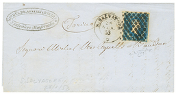 SARDINIA : 1853 20c (just Touched At Base) Canc. ROMBI + S.SALVATORE On Entire Letter To TORINO. RARE (Sassone = 9500€). - Non Classés