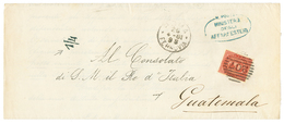 "PRINTED MATTER Rate To GUATEMALA" : 1881 10c Canc. 207 + ROMA On Complete PRINTED MATTER To GUATEMALA. Recto, Rare Arri - Sin Clasificación