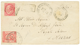 1869 ITALY 20c Canc. 234 + ALLESSANDRIA + EGYPT 1P Canc. TANTA On Envelope To ITALY. Vvf. - Zonder Classificatie