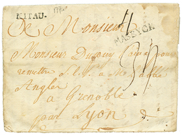 1774 MITAU + MASEYCK On Entire Letter Datelined "RIGA" To FRANCE. Scarce. Vf. - Otros & Sin Clasificación