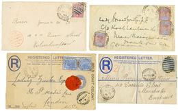 GOLD COAST : 1891/ 1904 Lot 4 Interesting Covers (2 Registered). Vf. - Goudkust (...-1957)