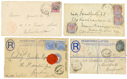 GOLD COAST : 1891/ 1904 Lot 4 Interesting Covers (2 Registered). Vf. - Goldküste (...-1957)