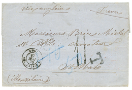 1876 "11" Tax Marking + "T" On Entire Letter From LAGOS To ST MALO (FRANCE). RARE. Superb. - Andere & Zonder Classificatie