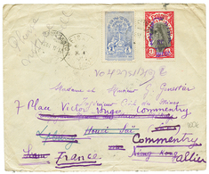 1931 ETHIOPIA 2g + 1M C. DIRE-DOUA On Cover To HOUEISAI LAOS Redirected To FRANCE. Rare Destination. Vf. - Ethiopie