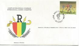 Enveloppe Olympique 1984  Rwanda - Collezioni