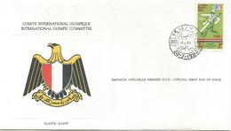Enveloppe Olympique 1984  Egypte - Usados