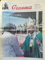 Papa Francesco Viaggio Visita Apostolica Cuba Kuba Quotidiano Granma - [3] 1991-Hoy