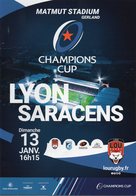 Programme Du Match De H Cup LYON / SARACENS 2018/2018 - Rugby