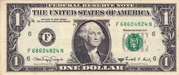 USA 1 Dollar Of Federal Reserve Notes 1988 A WEB PRESS F-N 4/2 EXF "free Shipping Via Registered Air Mail" - Billets De La Federal Reserve (1928-...)