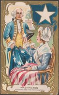 George Washington Adopting The Five Pointed Star, 1910 - Embossed Postcard - Präsidenten