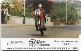 Isle Of Man - Giacomo Agostini - TT Racers 1988 - 1988, 6.000ex, Used - Man (Isle Of)