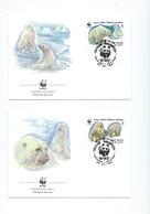 DT 62 - WWF - 2 ENVELOPPES FDC - THEME OURS - - Briefe U. Dokumente