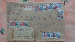 Madagascar. Enveloppe 25cm X 16 Cm Pour Paris " A Soumettre à La Douane" - Lettres & Documents