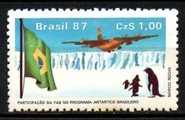 BRESIL. N°1829 De 1987. Participation Des Forces Aériennes Au Programme Antarctique Brésilien. - Andere Vervoerswijzen