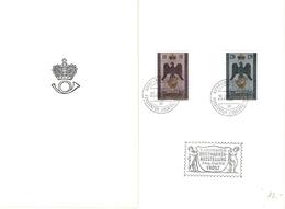 Liechtenstein 1956: Souveränität Zu 290-291 Mi 346-347 Yv 313-14 Folder ⊙ AUTOMOBILPOSTBUREAU 31.VIII.56 (Zu CHF 18.00) - Covers & Documents