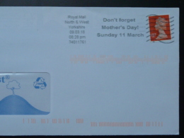 09/03/2018 Mother's Day Flamme Sur Lettre Yorkshire Postmark On Cover - Mother's Day