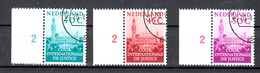 Nederland Dienst 1977 Nr D41-43 , Mi Nr  41-43; Gestempeld Met Tab, Internationaal Gerechtshof, Den Haag, Vredespaleis - Dienstmarken