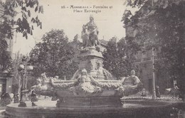 Marseille, Fontaine Et Place Estrangin (pk56182) - Parques, Jardines