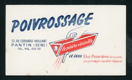 BUVARD:  POIVROSSAGE, LE SEUL ETUI POIVRIÈRE BREVETÉ - PANTIN - FORMAT  Env. 10,5X18 Cm - P