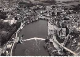 72 -SABLE Sur SARTHE : Vue Aérienne - CPSM Dentelée Noir Blanc Grand Format - Sarthe - Sable Sur Sarthe