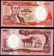 COLOMBIA - 1990 - CIEN PESOS ORO ( $ 100 ) - UNCIRCULATED. CONDITION 9/10 - Colombie