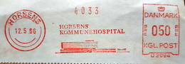 EMA AFS METER STAMP FREISTEMPEL - DANMARK HORSENS 1966 KOMMUNEHOSPITAL - Maschinenstempel (EMA)