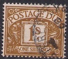 GB 1959 - 63 QE2 1/-d Ochre Postage Due SG D 64 ( M1079 ) - Tasse